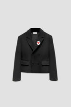 Load image into Gallery viewer, FLANEUR HOMME WOOL BLEND BLAZER BLACK